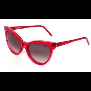 New Le Femme Wildfox candy red cat eye sunglasses